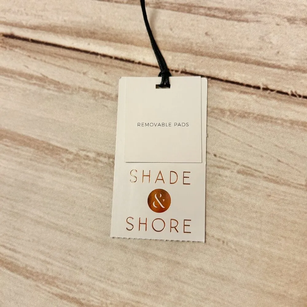 Shade & Shore Tunneled Shoulder Tie Purple Bikini Swim Top Size 36B NWT - Image 7