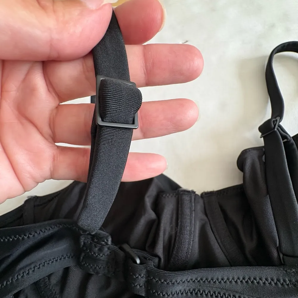 Aerie Bustier one piece swimsuit with belt black medium - Image 10