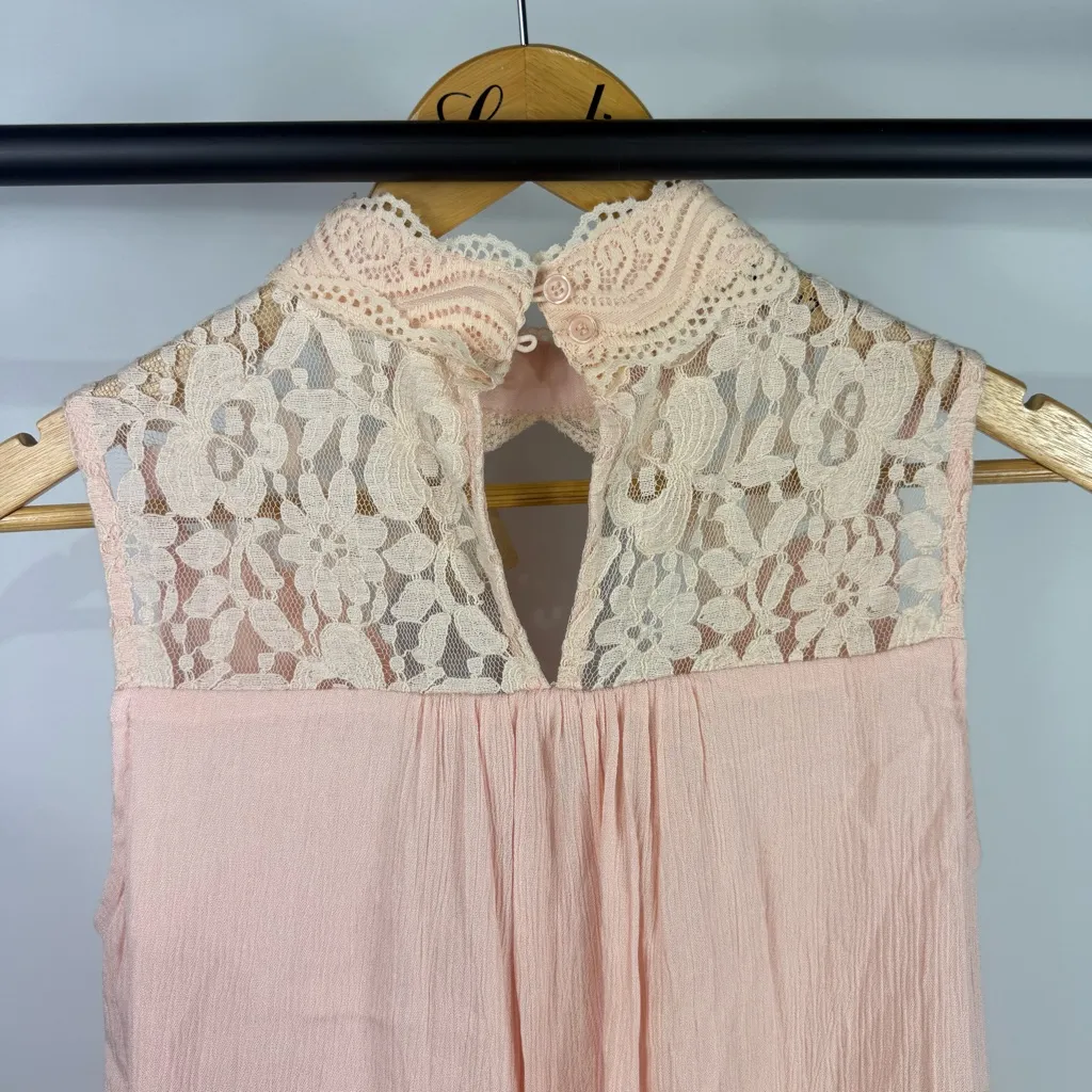 Peach Love California Blush Lace Dress Size M NEW - Image 6