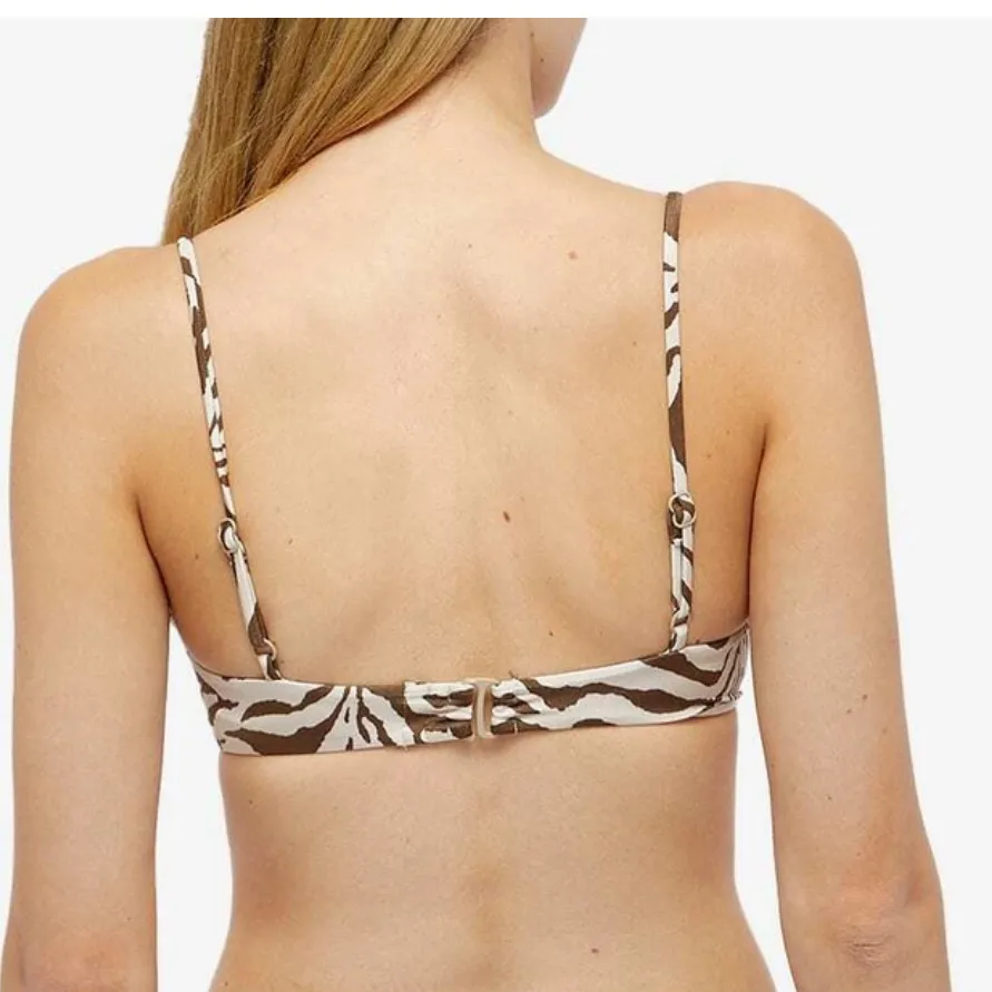 Good American Zebra Print Bikini Top - Image 2
