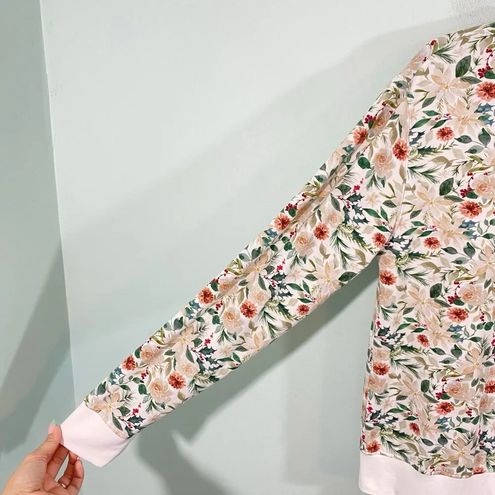 Mia & Tess The Paper Store Women's Floral Graphics Sweathisrt Size S - Image 6