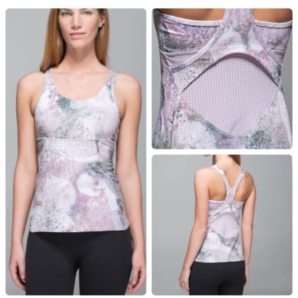 Lululemon ‎ Crossback Tank in Sugar Crush size 4 - Image 2