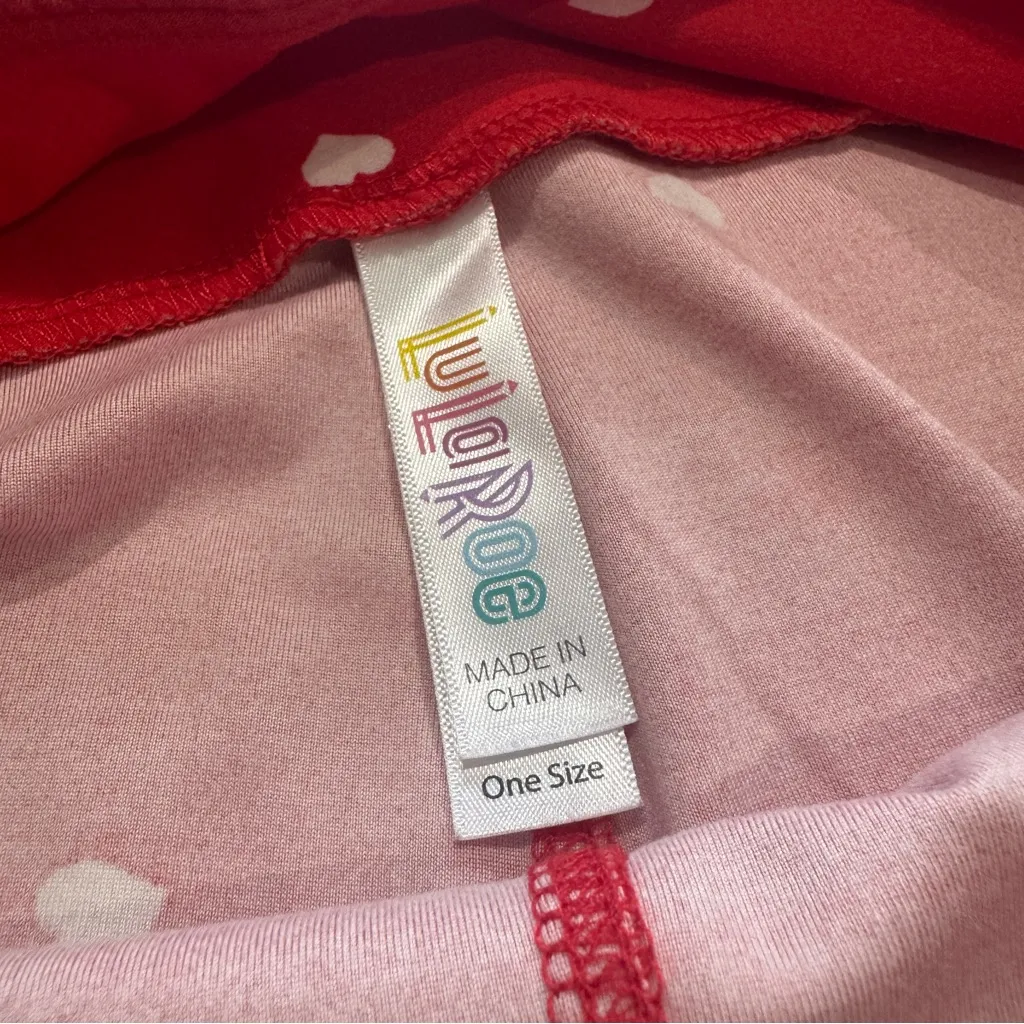 Lularoe Heart Pattern Leggings - Image 3