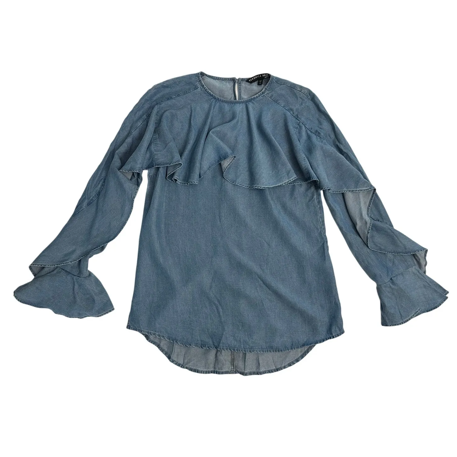 Veronica Beard  Mia Chambray Blouse - Image 8