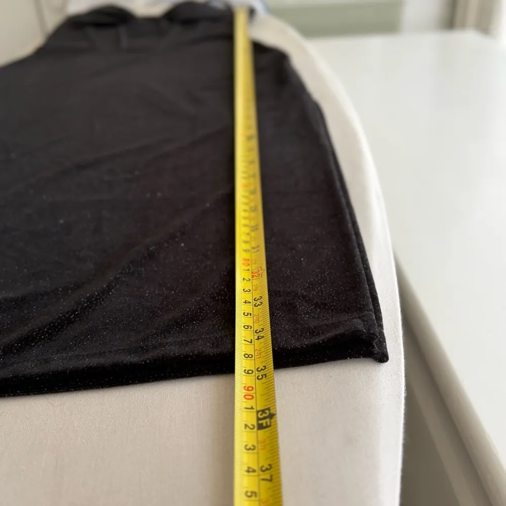 Y2K Corset Midi Velvet Dress Sz. M Babydoll Glitter Black Fitted Fairygoth Goth Size M - Image 15