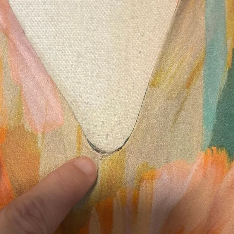 Spartina 449 Olivia Dress Botanic Garden Painted Spots Watercolor Size XL FLAW - Image 7