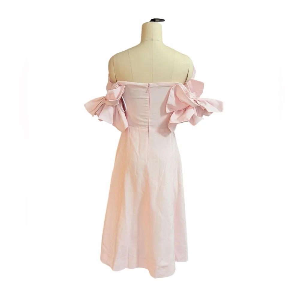 Aje Etta Pink Linen Midi Dress size 2 - Image 5