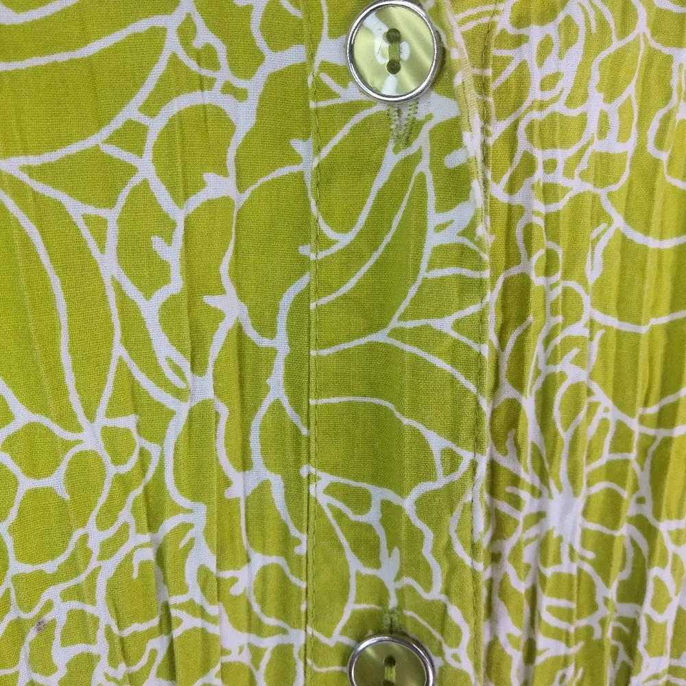 Karen Scott 0X Lime Embroidered Cotton Top Plus - Image 5