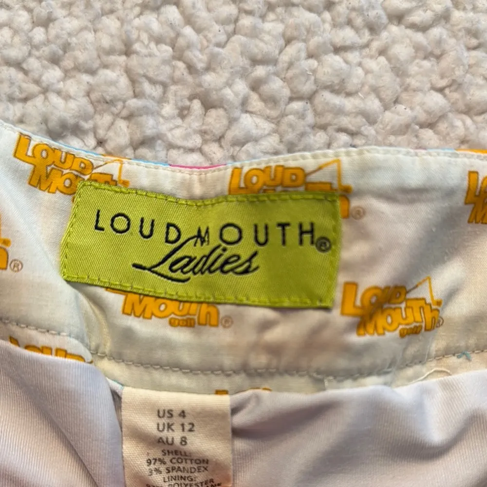 Loudmouth Blue Mini Skirt Resort Wear Size 4 - Image 2
