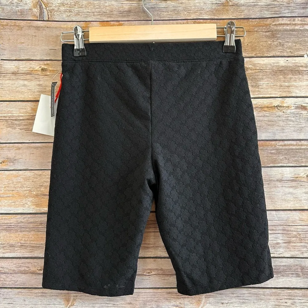 Open Edit Bike Shorts Women’s Size Small Black Floral Lace Pull On NWT - Image 2