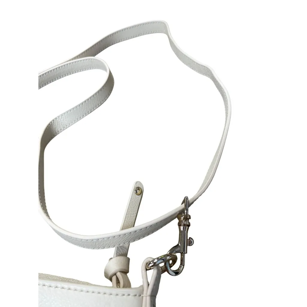 Spartina 449 womans cream gray leather linen crossbody handbag SKU 9452 - Image 4