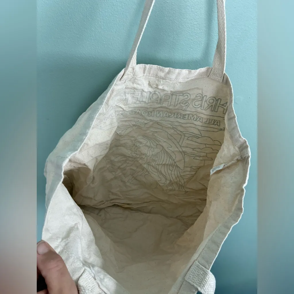 Chris Stapleton All American Road Show Canvas Tote Bag Tour Band Country VIP Tan - Image 3