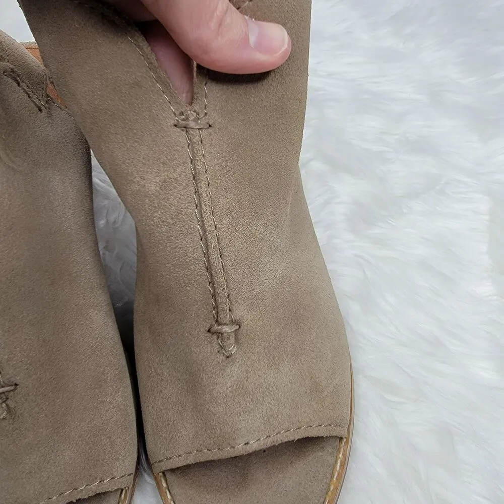 Frye Courtney Ash Open Toe Ankle Strap Heels Sz 7B - Image 9