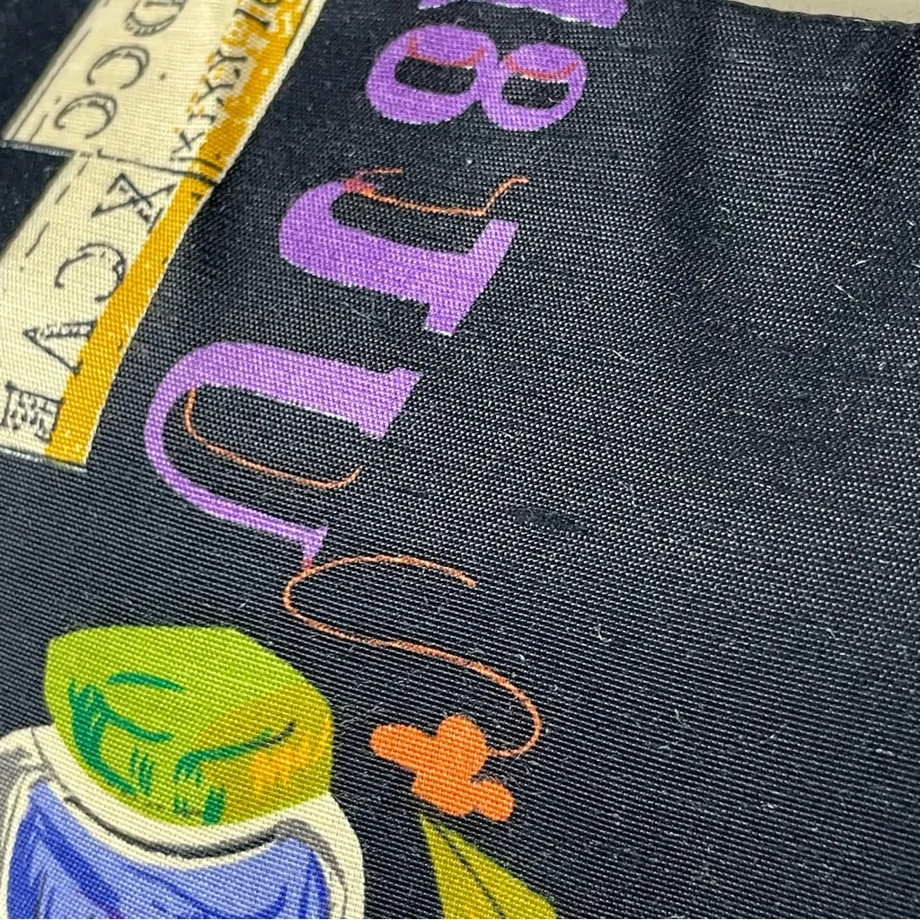 Vintage Novelty Print Dress Stationary Letters Black Sheath Rayon Black Unique‎ Size 6 - Image 11