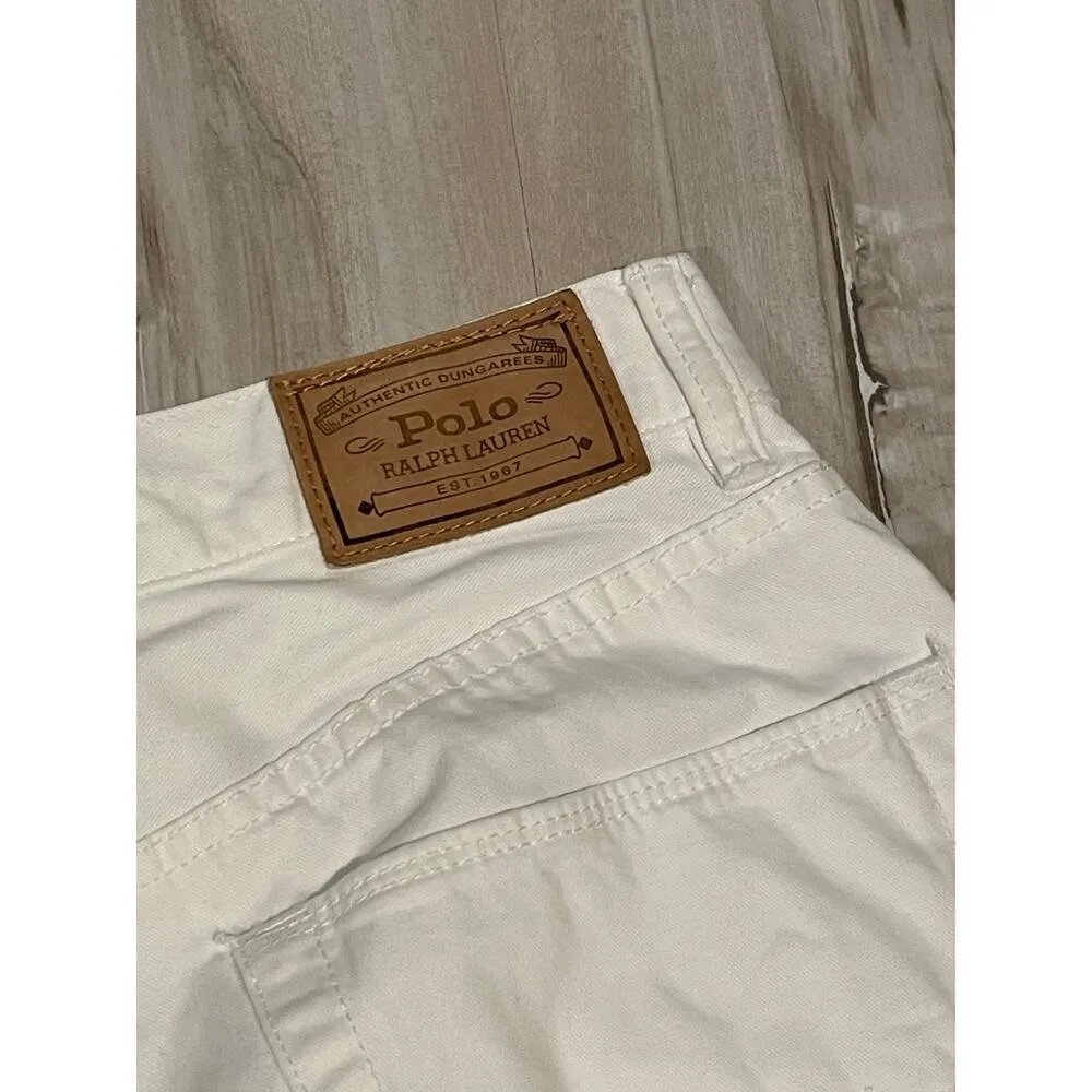 Ralph Lauren Polo  Authentic white dungarees RL Jeans size 30 - Image 6