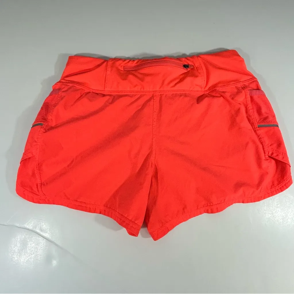 Athleta Orange Athletic Shorts Size S - Image 2