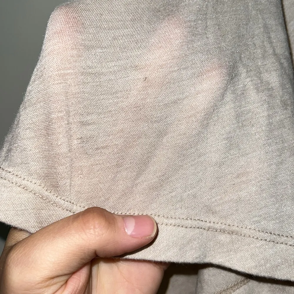 Wildfox Engaged Beige Swoop Neck T-Shirt Oversized - Image 10