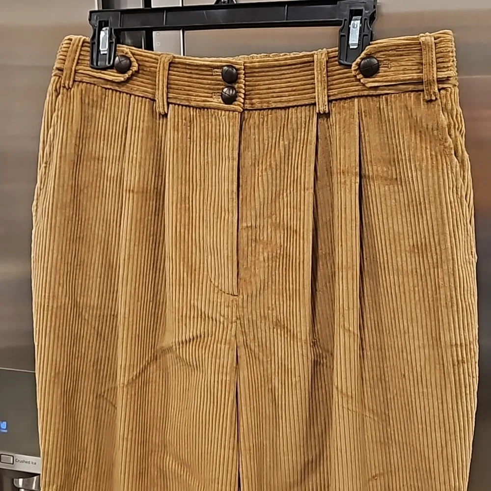 💕DOEN💕 Atherton Pant ~ High Waisted Corduroy Pants Chestnut Brown 12 NWT - Image 11
