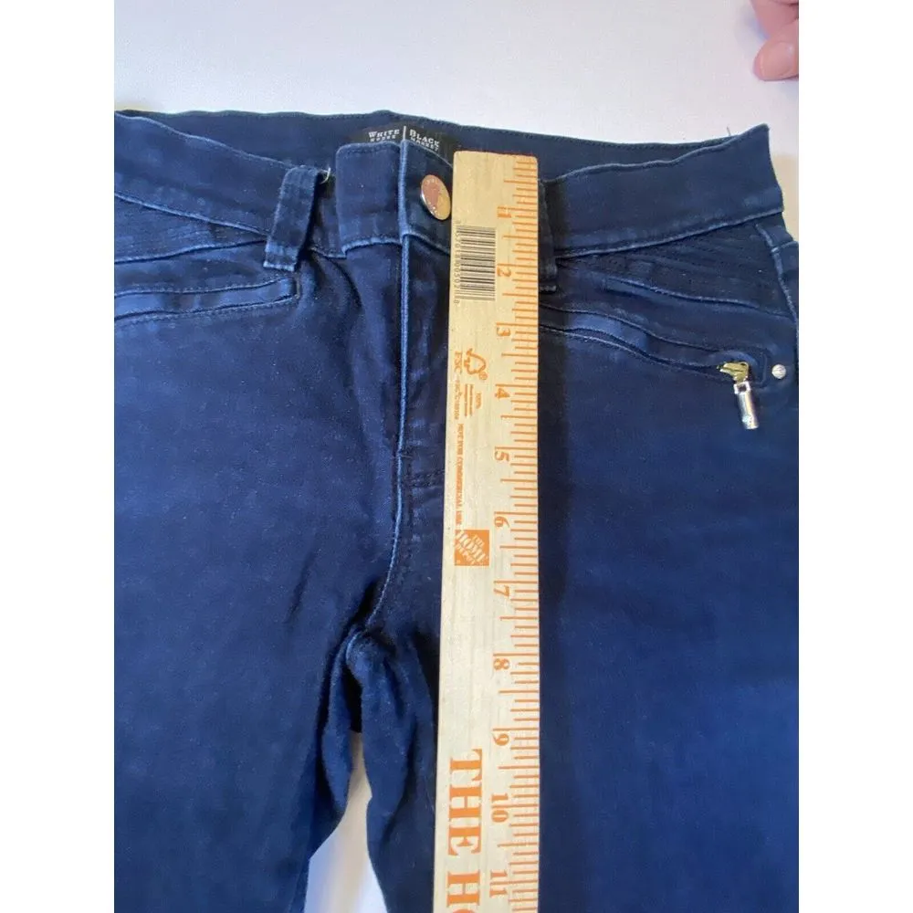 White House Black‎ Market Size2 R Skinny Leg Jeans Soft Stretch Ankle Zippers - Image 11