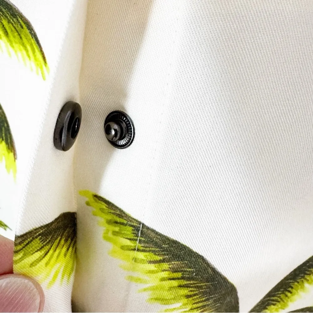 Anthropologie Scotch & Soda Holiday Tropical Shirt Dress Size XS - Image 16