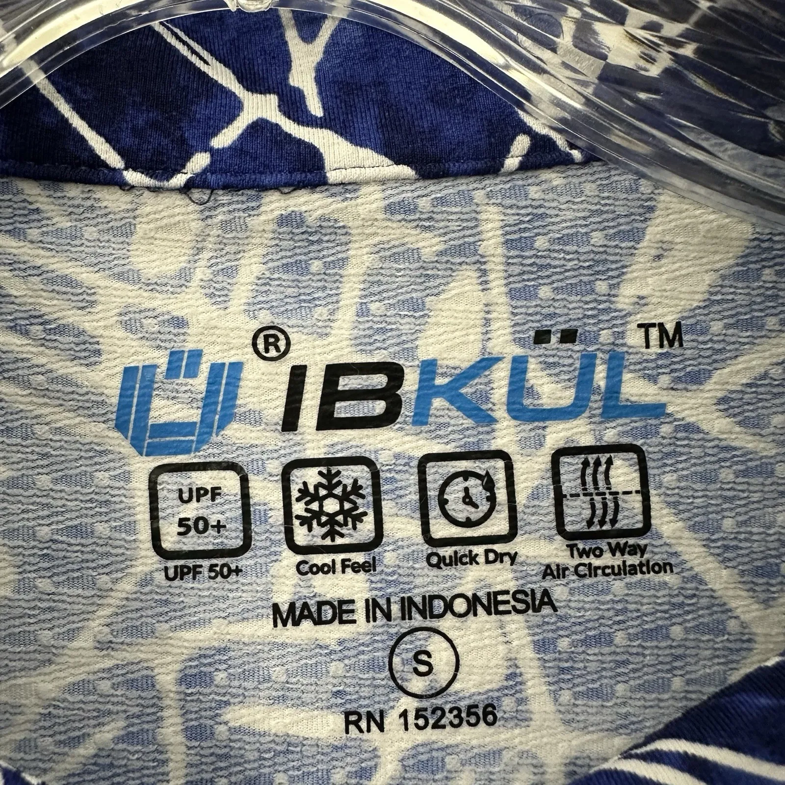 Ibkul 1/4 Zip Long Sleeve Top‎ UPF 50+ Golf Stretch Cinched Sides Women's Small Blue - Image 5