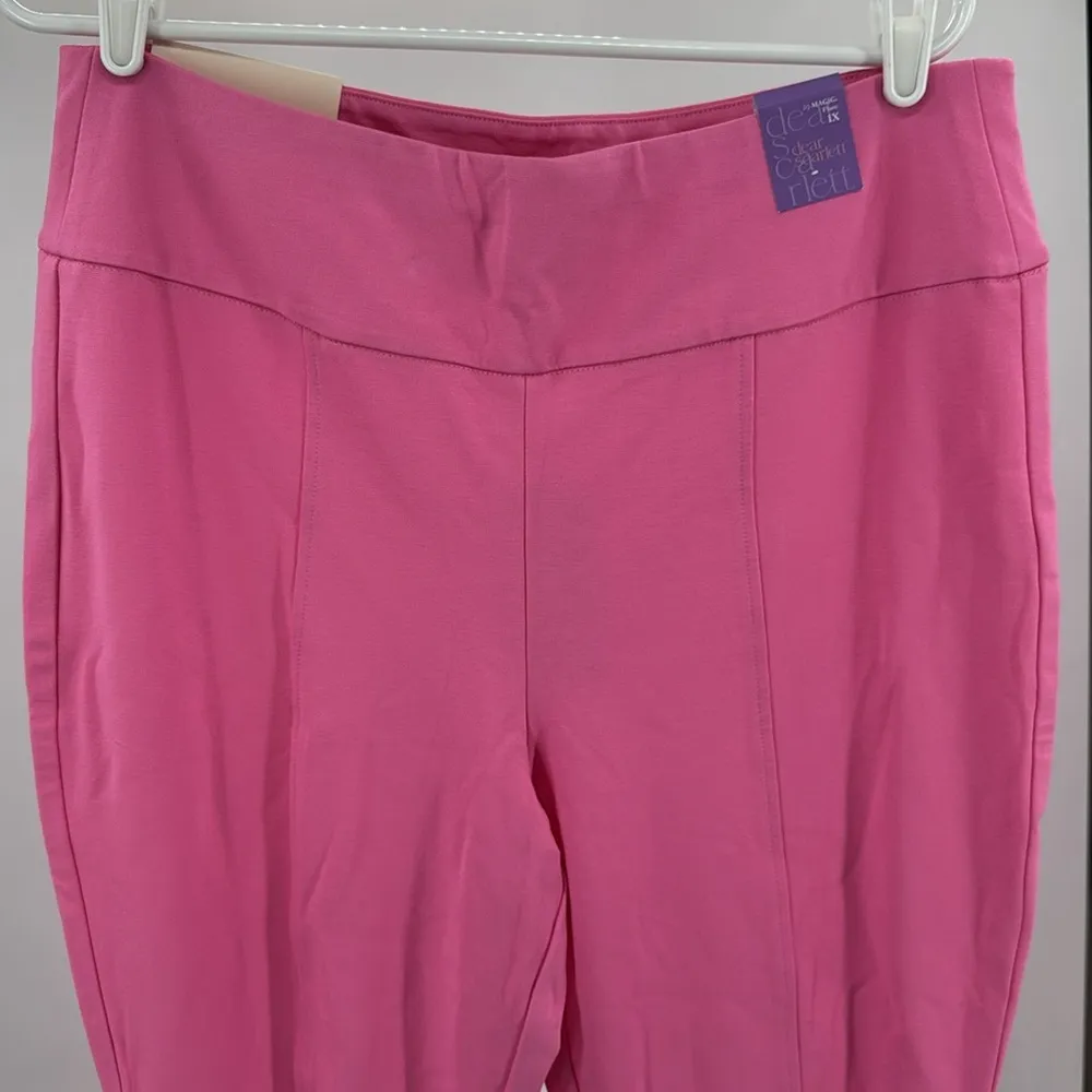 Dear Scarlett It’s Magic Pink 1X pull on flare pants plus work spring summer - Image 5