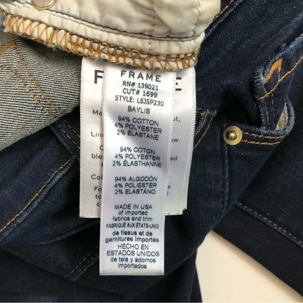 FRAME Le Skinny De Jeane Scoop skinny jeans Sz 24 - Image 6