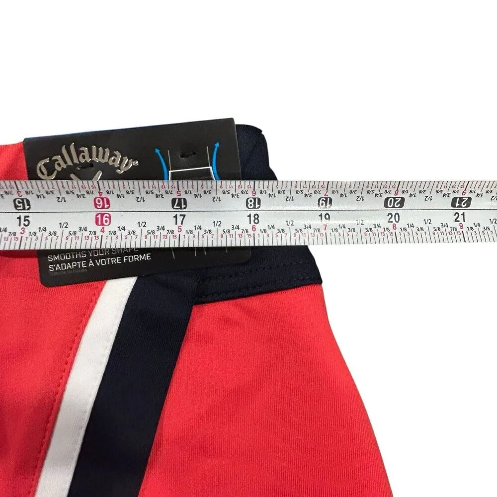 Callaway Women's TrueSculpt™ Wrap Golf Skort Size Large Geranium Pink Cooling - Image 12