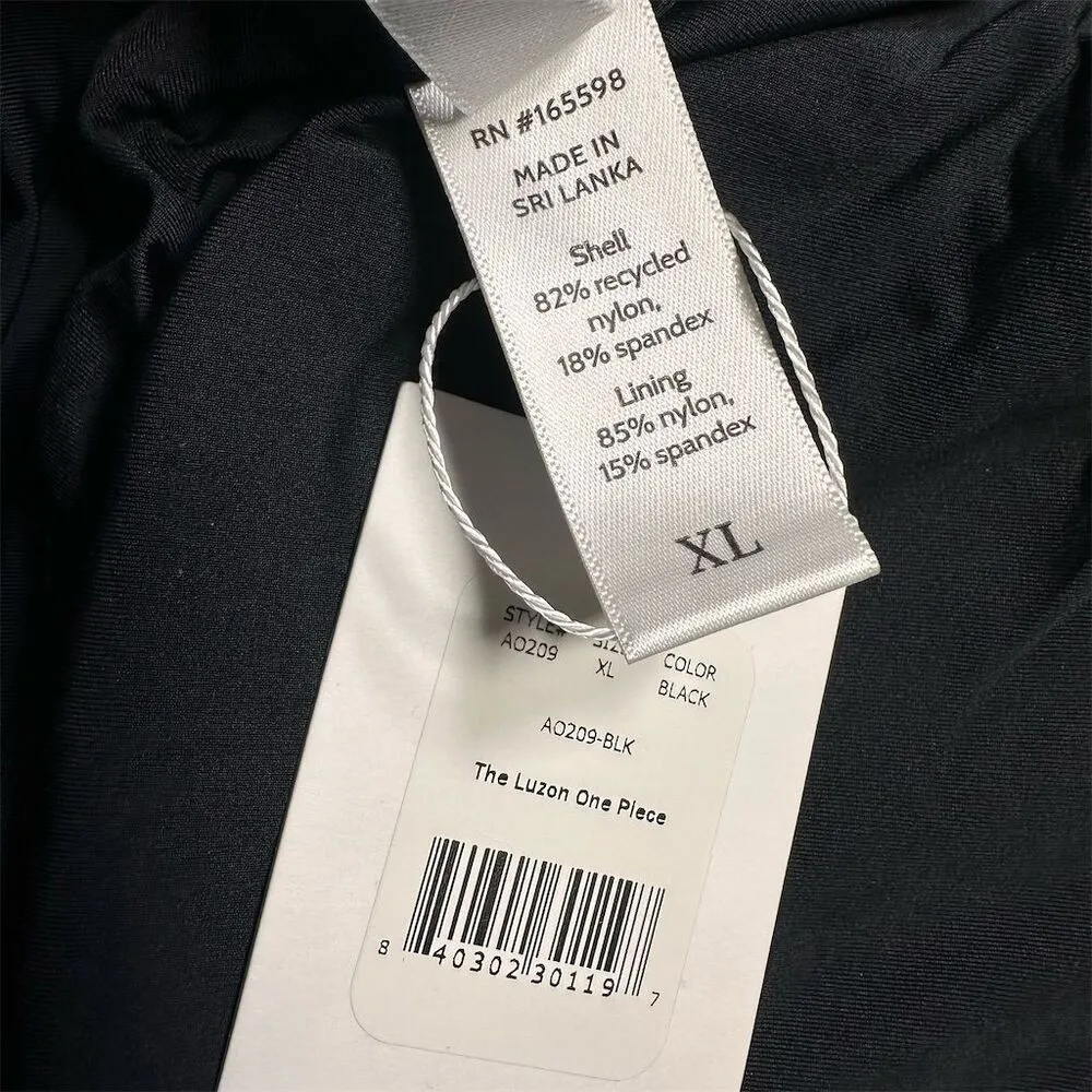 NWT Andie Women's XL Black Luzon One Piece Swimsuit High Neck Summer Pool - Image 6