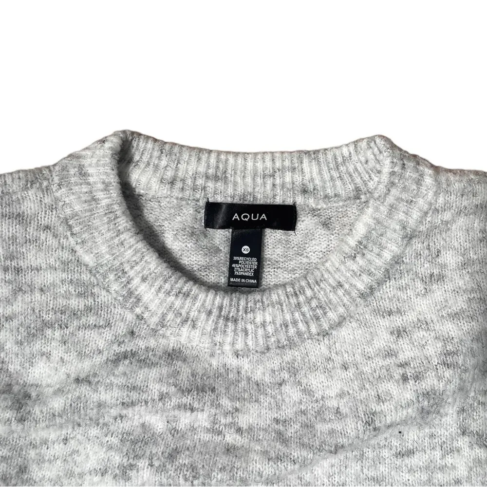 Women’s Aqua Light Gray Sweater Size XS - Image 5