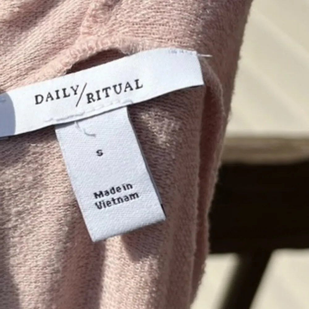 Daily Ritual Anthropology Pink Cardigan Women's Small - Image 8