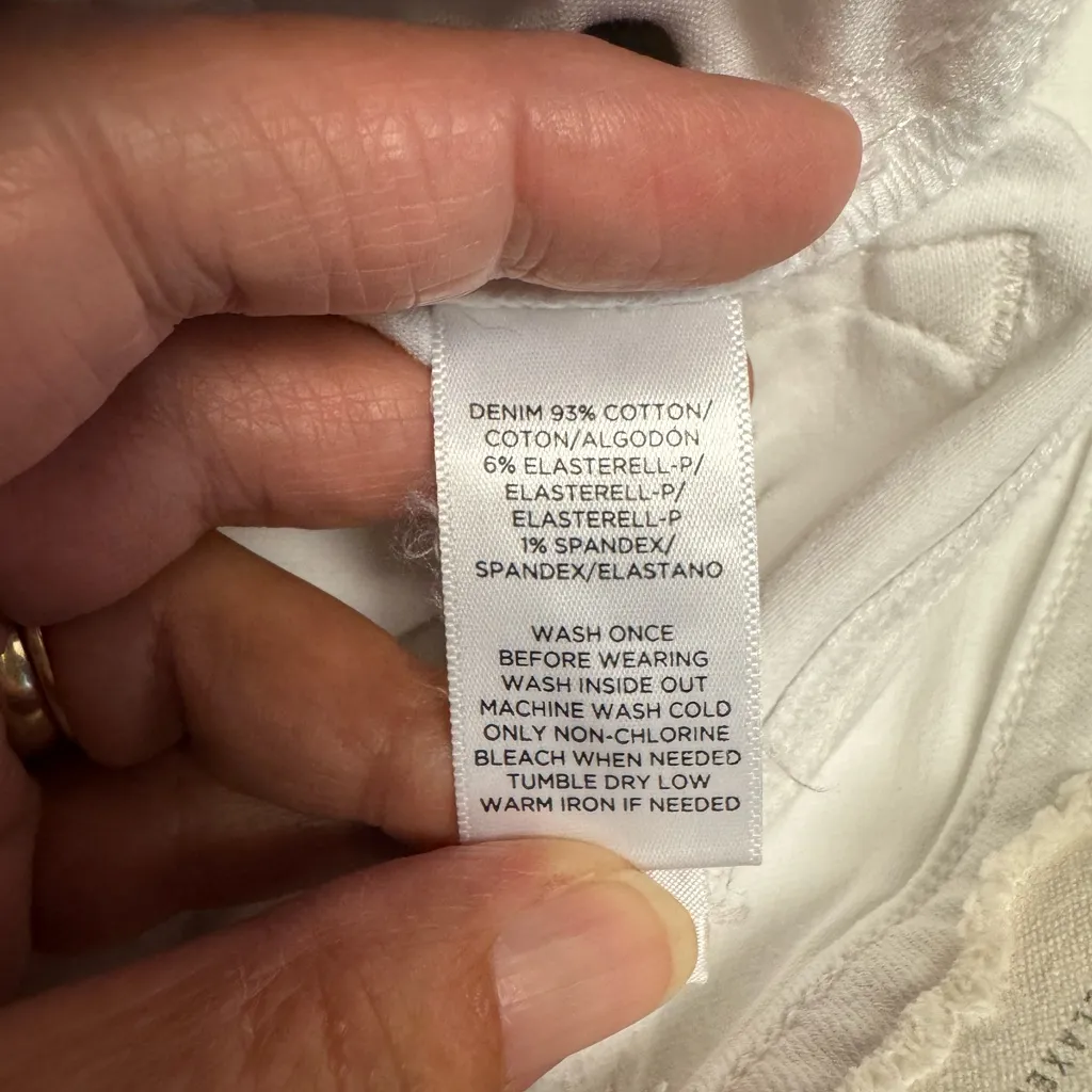 LOFT Women's Cream Skinny Jeans - Image 4