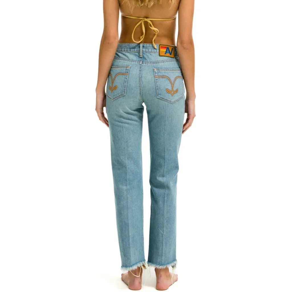 Aviator Nation Womens Distressed Mid Rise Canyon Vintage Jeans Size 26 $265 - Image 2