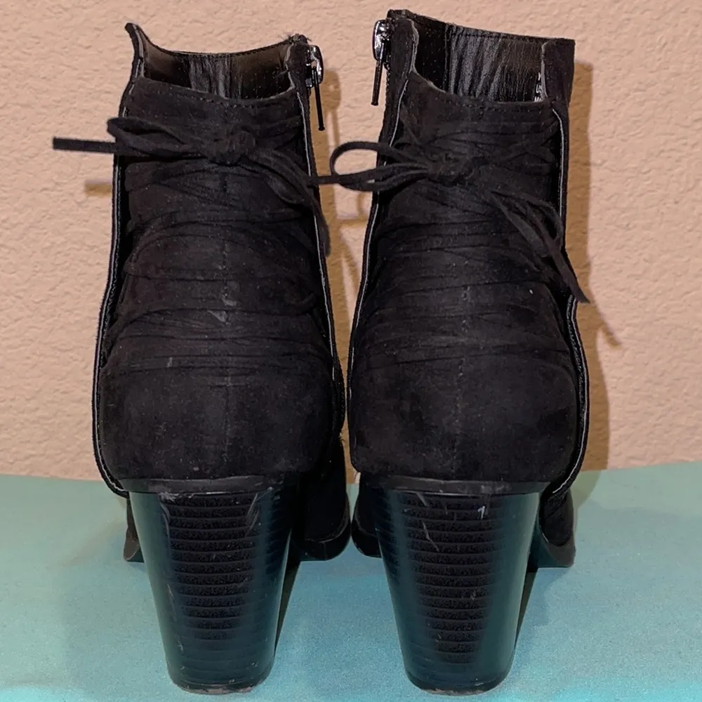 Yolinda Lace Up Bootie Black Size 9 - Image 4