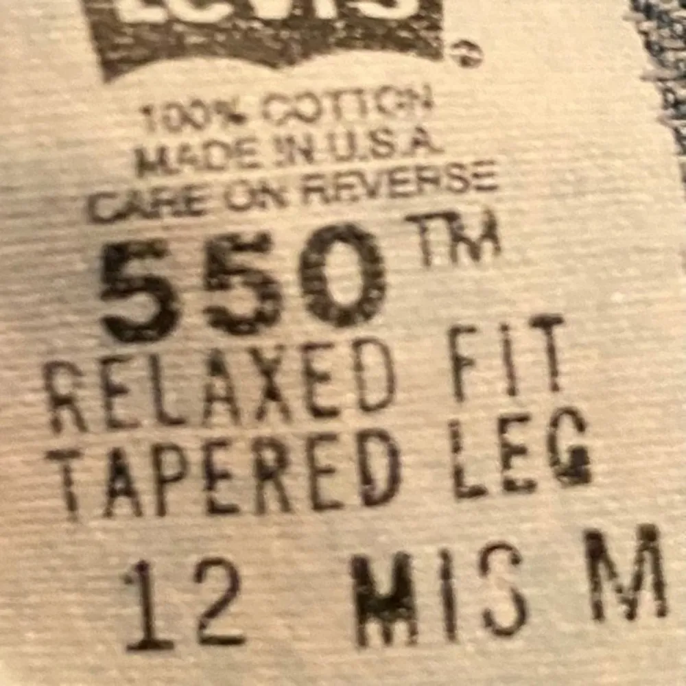 Rare Vintage 550 Relaxed Fit Tapered Leg Made in the USA - Image 7