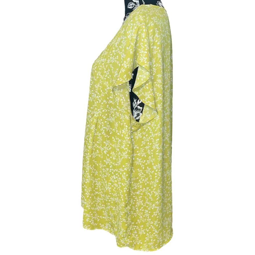 Cynthia Rowley Flutter Sleeve Blouse - Image 2