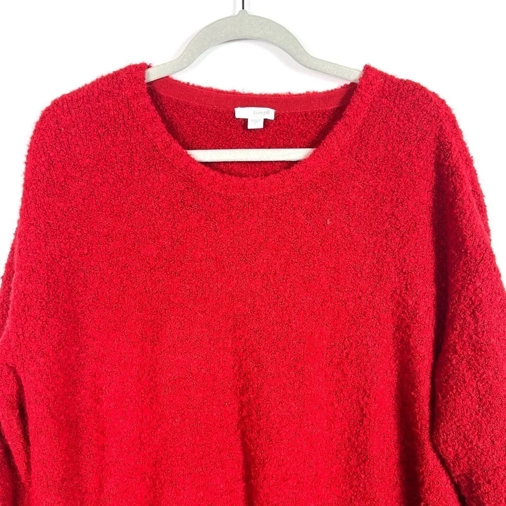 Pure jill wool‎ red sweater women’s size large - Image 2