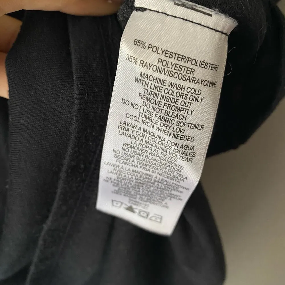 Calvin Klein sz L black oversized spellout t-shirt‎ shirt - Image 5