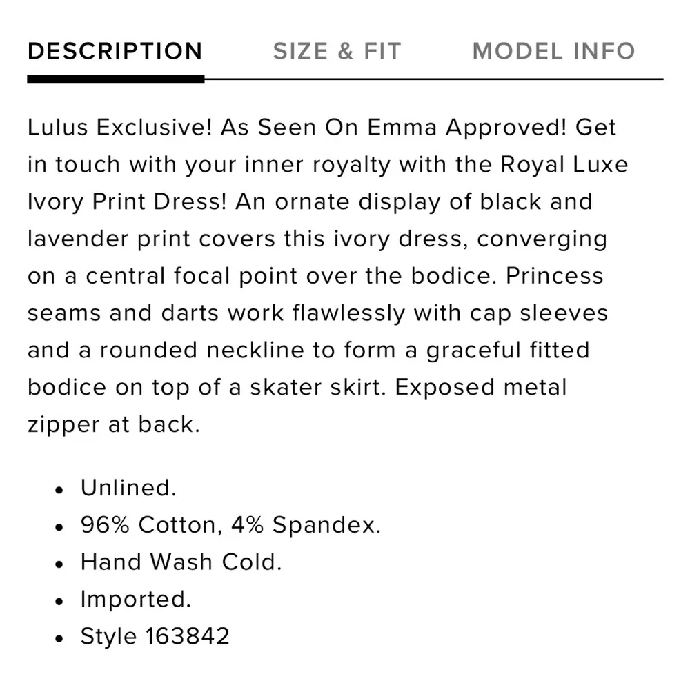 Lulus Royal Luxe Ivory Print Dress size small - Image 5