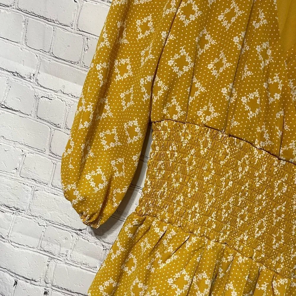 Francesca’s Mustard Colored Mini Dress by Blue Rain XS - Image 10