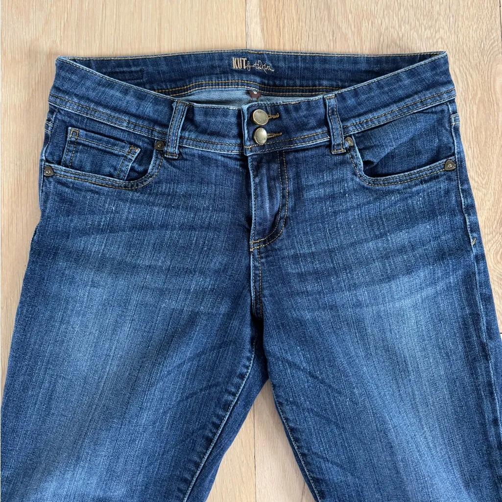 Kut from the Kloth Straight Leg Cuffed Jeans Size 8 - Image 3