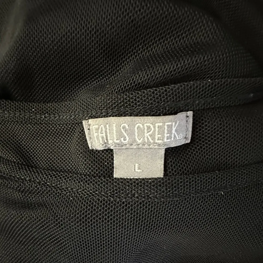 Falls Creek Sheer Black Netting Top - Image 25