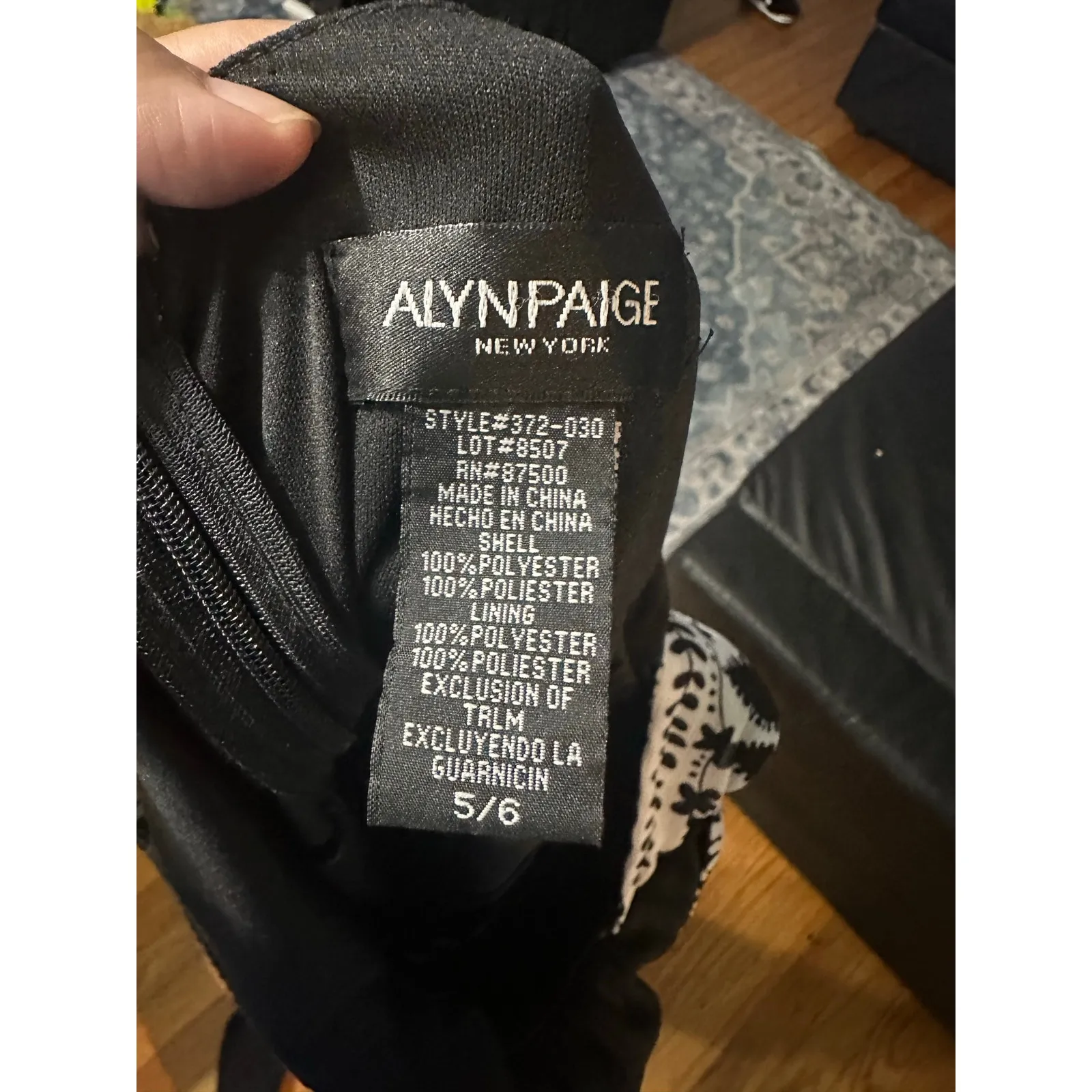 Alyn Paige Black & White Tiered Maxi Dress Sand Dollar Floral – Size 6 - Image 7