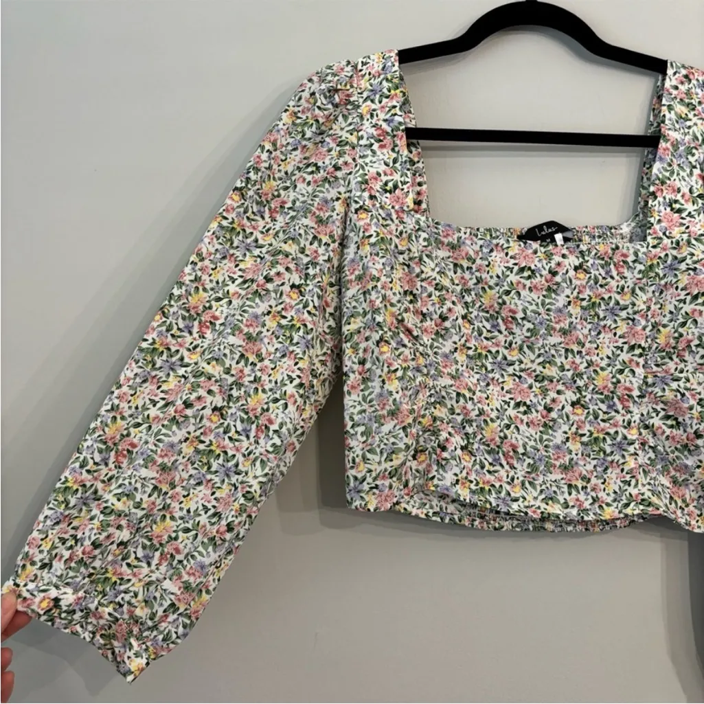 LULUS EVEN SWEETER FLORAL PRINT CROP TOP XSMALL - Image 10