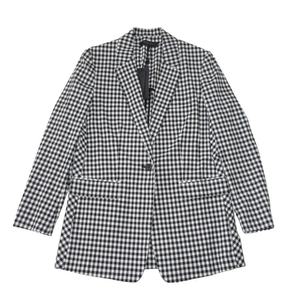 NWT Rag & Bone Ames Blazer in Black White Gingham Seersucker Jacket 6 $495 - Image 5