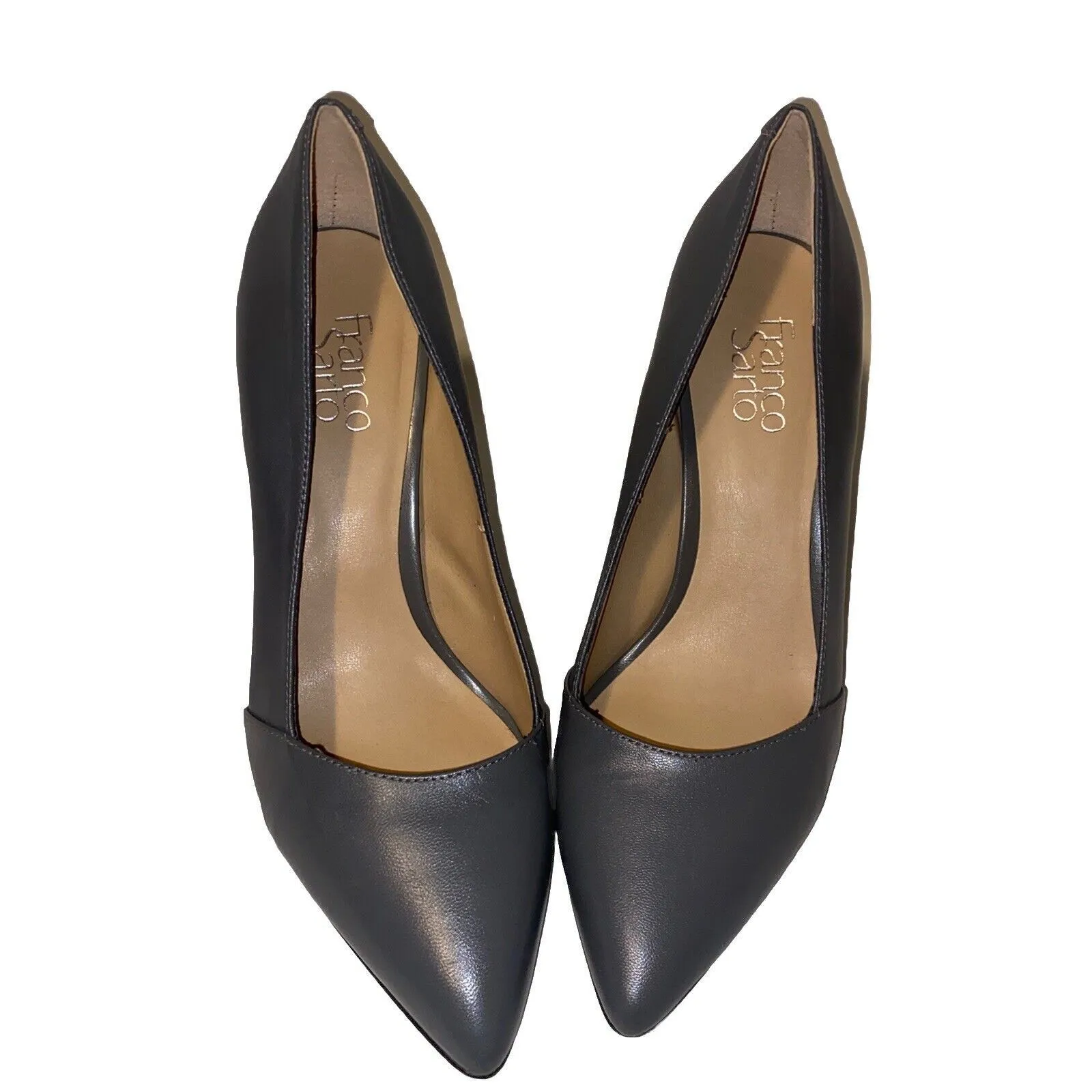 Franco Sarto Abree Slate Grey Leather Pump 8M Office  Dressy 8.5 - Image 3