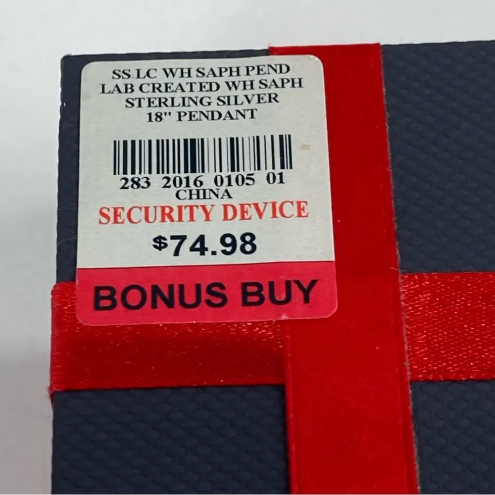 NWT Sterling Silver & White Sapphire Crucifix on 18” 925 Chain In Box 925 - Image 4