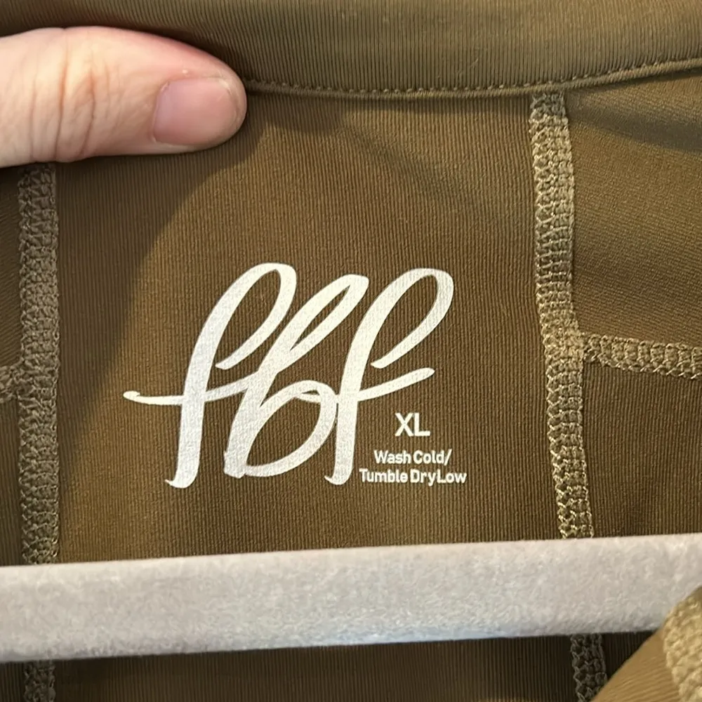 FBF body army green fitted shapewear jacket Size XL - Image 4