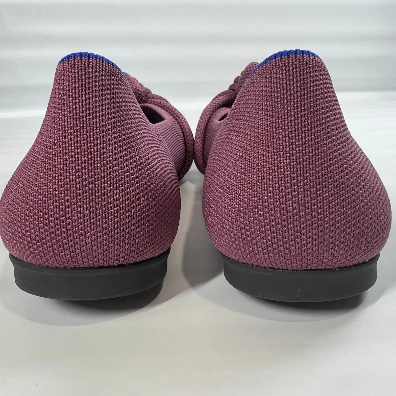 Rothy's The Point Knot Flats In Love‎ Purple Knit Shoes Size W9 EU 39 Classic - Image 6