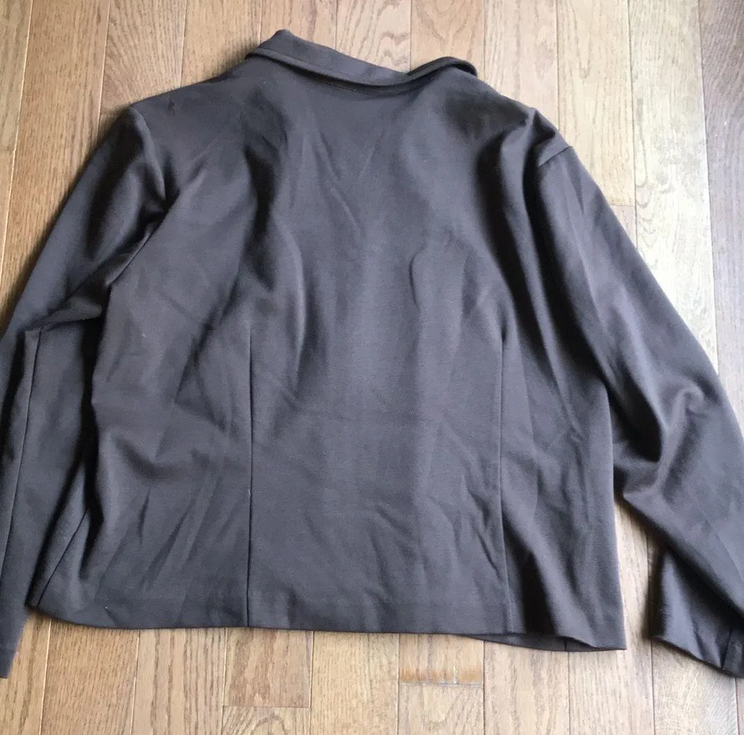 fitted zip-up collared jacket - Image 2